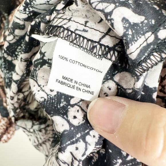 Ulla Johnson Honoria Ruffle Tie Waist Mini Dress in Bronze 4 - Picture 8 of 10